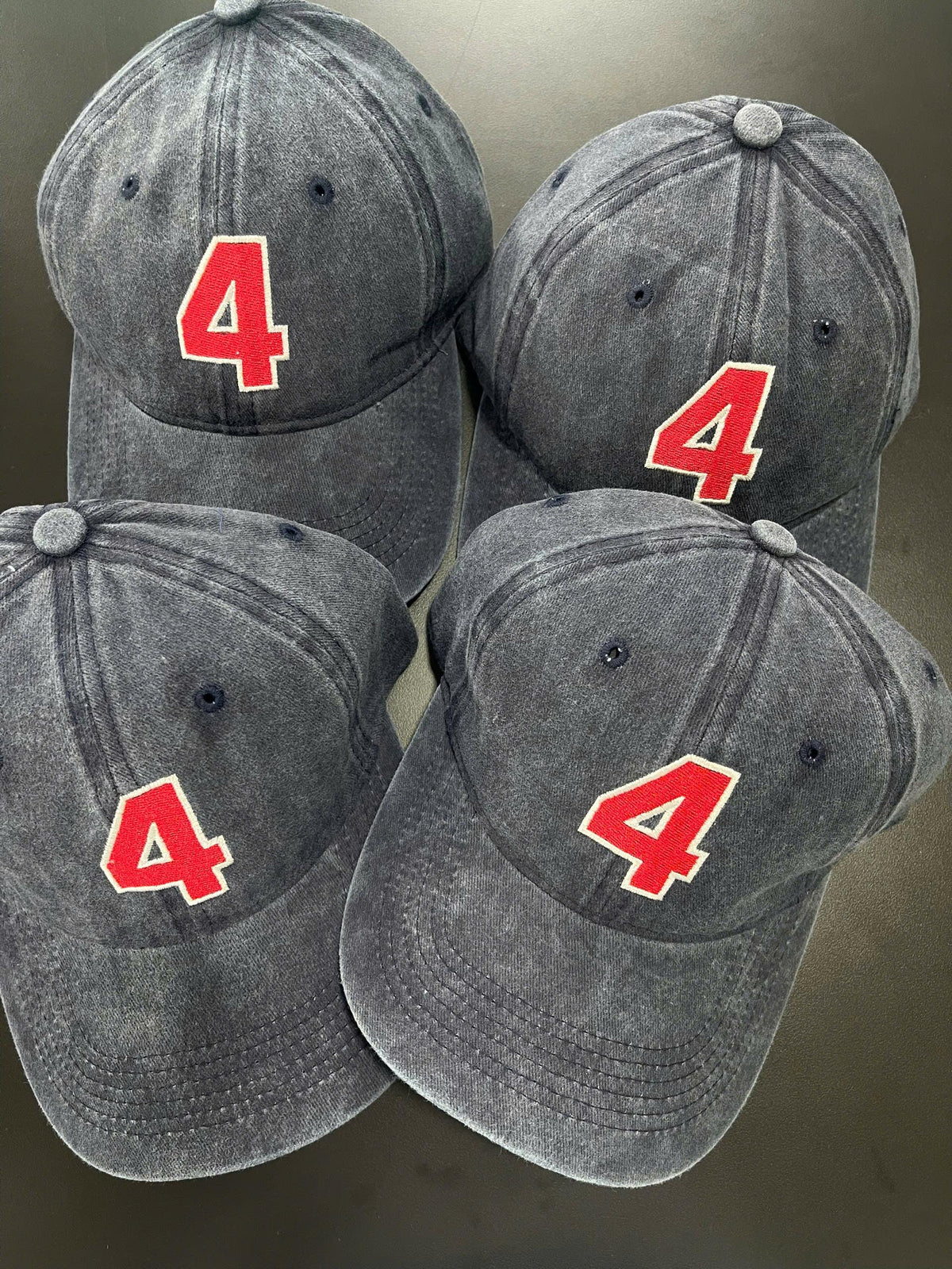 Personalized Team Number Embroidered Hat, Custom Jersey Number Baseball Cap, Sports Team Gift