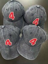 Personalized Team Number Embroidered Hat, Custom Jersey Number Baseball Cap, Sports Team Gift