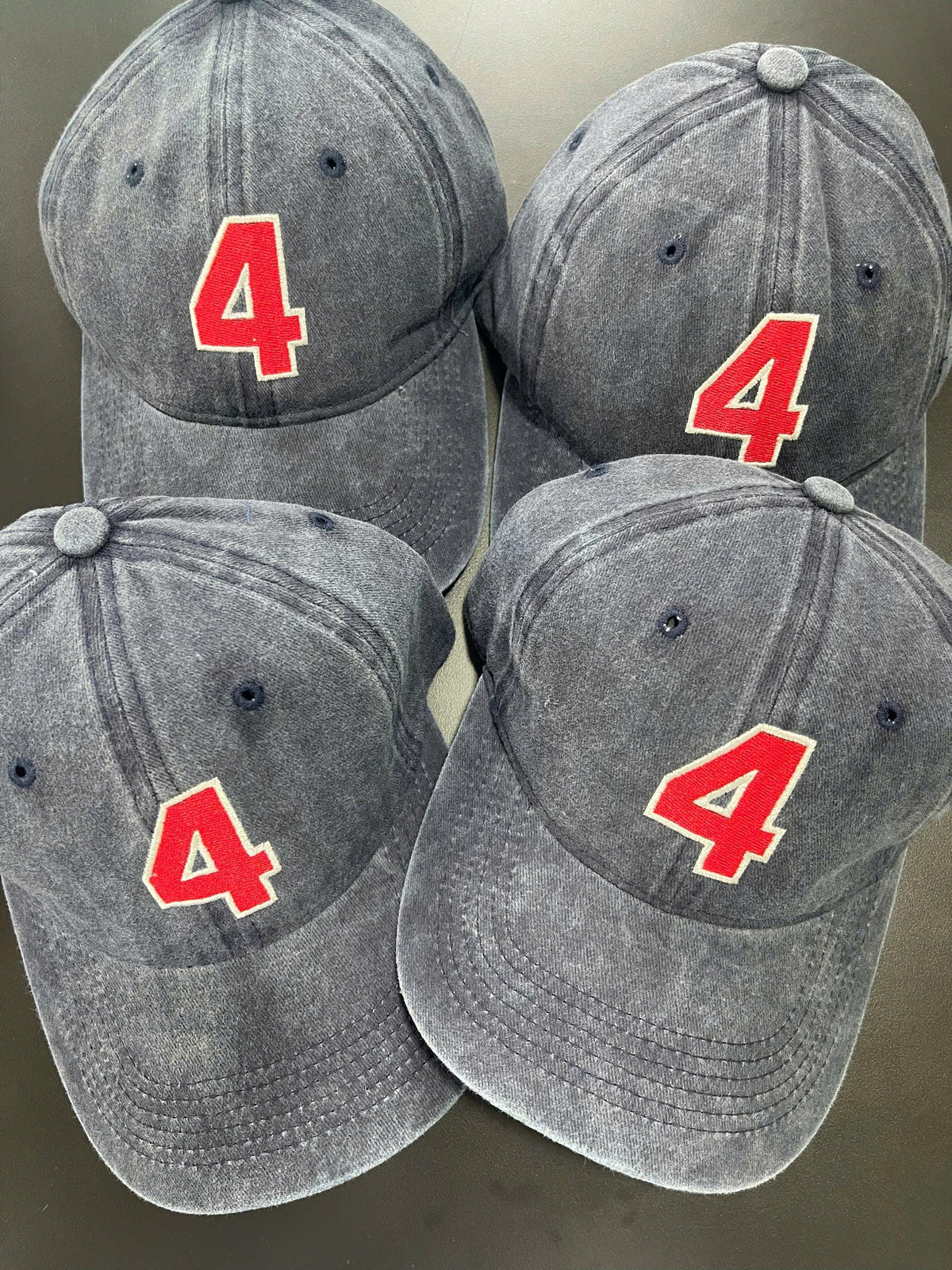 Personalized Team Number Embroidered Hat, Custom Jersey Number Baseball Cap, Sports Team Gift