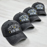 Custom Vintage Year Hat, Personalized Gold Star Limited Edition Birthday Gift, Retro Embroidered Dad Hat, Washed Cotton Hat Gift