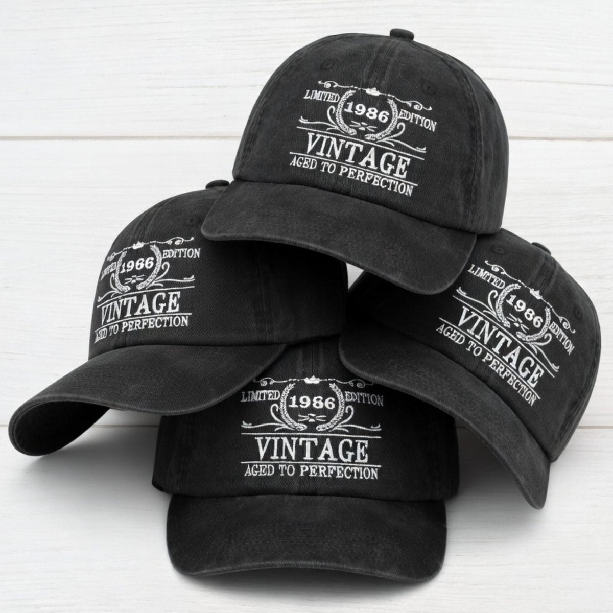 Custom Year Vintage Aged to Perfection Hat, 40th 50th 60th Birthday Gift for Men Women, Limited Edition Dad Cap, Retro Anniversary Gift