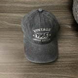 Custom Vintage Birthday Hat Personalized Year Baseball Cap, Custom Year Limited Edition Dad Hat, Washed Retro Birthday Gift for Him Her