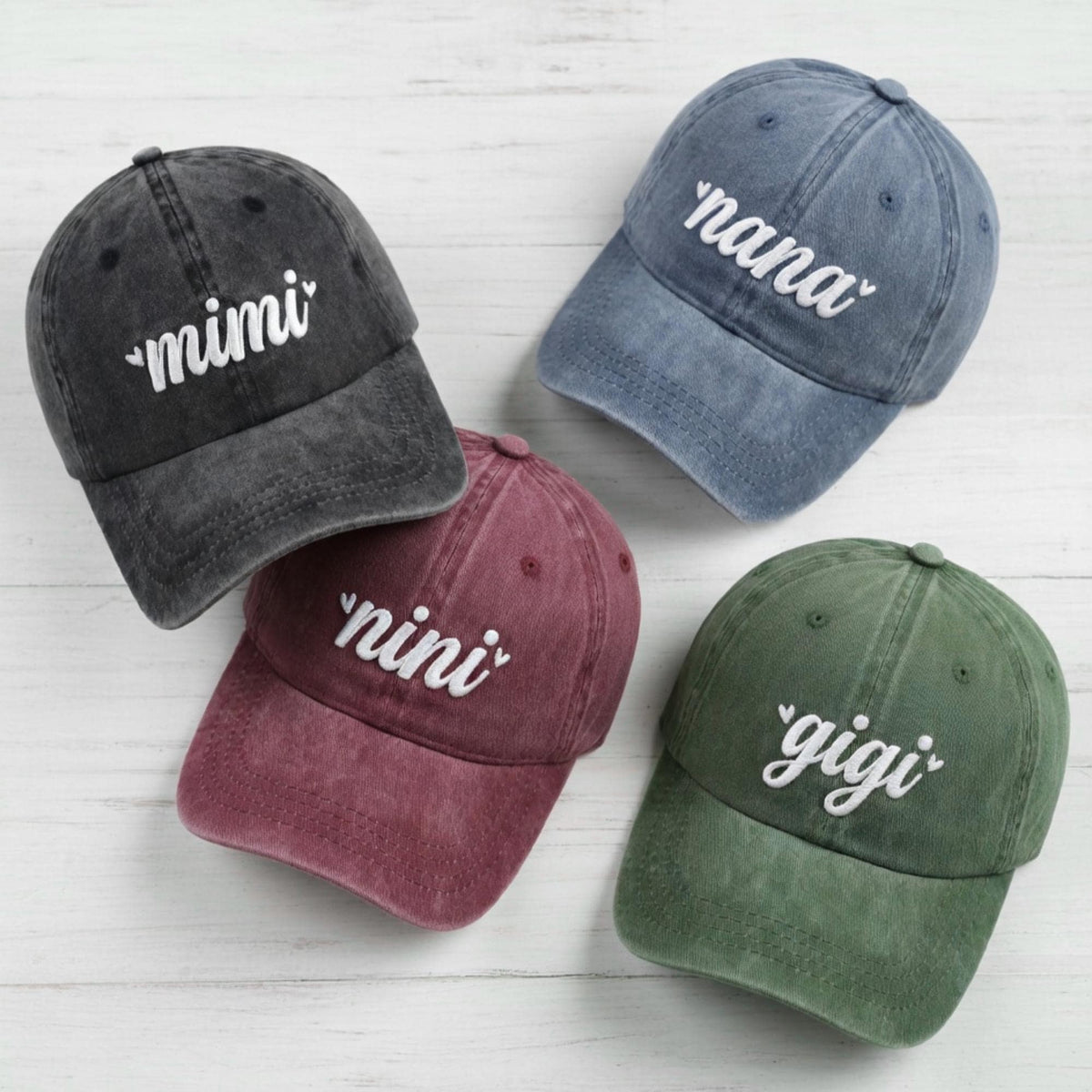 Personalized Grandma Hat - Custom Embroidered Baseball Cap