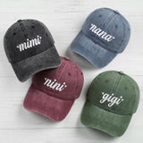 Personalized Grandma Hat - Custom Embroidered Baseball Cap