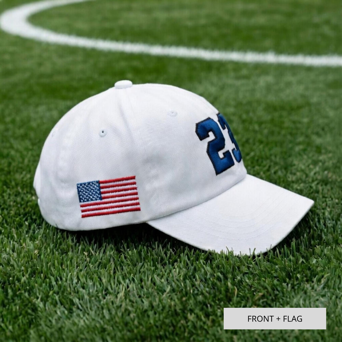 Personalized Player Number Embroidered Hat, Custom Sports Jersey Number Cotton Baseball Cap