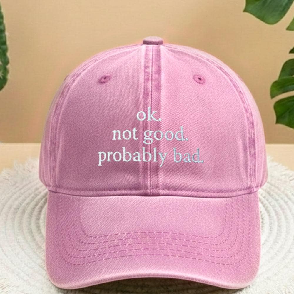 Funny Sarcastic Embroidered Dad Hat, Casual Humor Baseball Cap, Gift for Dad