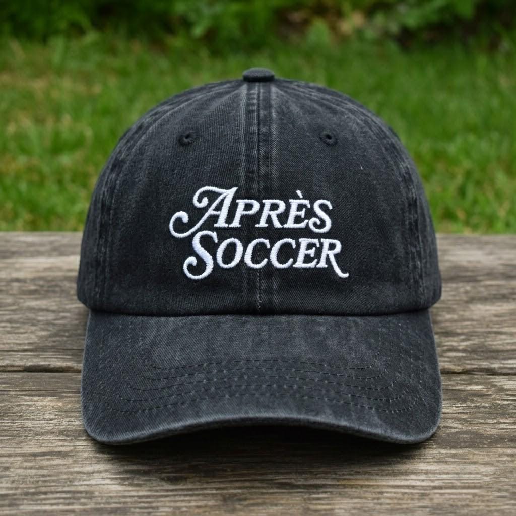 Soccer Mom Dad Embroidered Hat, Vintage Washed Soccer Fan Cap, Sports Gift