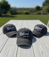 Retired Since Embroidered Hat, Custom Retirement Year Cap, Personalized Senior Gift, Aesthetic Milestone Headwear, Unique Career Celebration