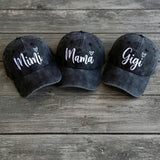 Personalized Grandma Nickname Embroidered Hat, Custom Nana Mimi Gigi Baseball Cap
