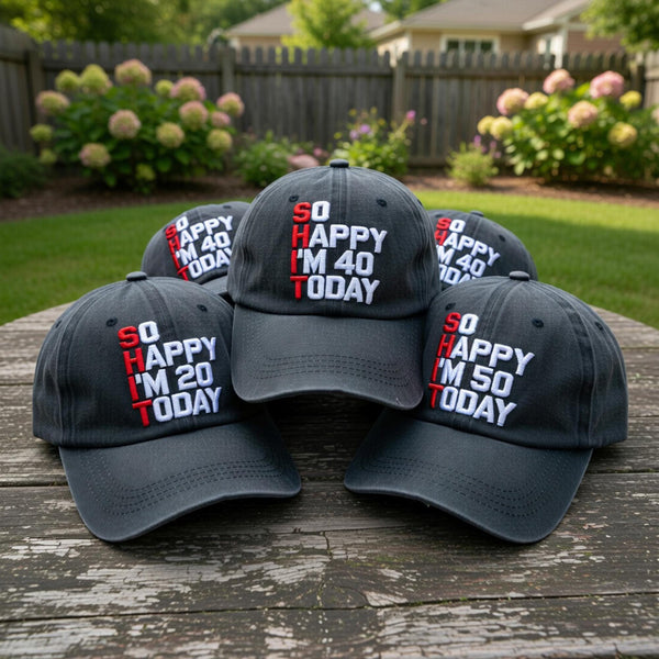 Personalized 40th Birthday Embroidered Hat, Funny Milestone Birthday Baseball Cap, Celebration Gift