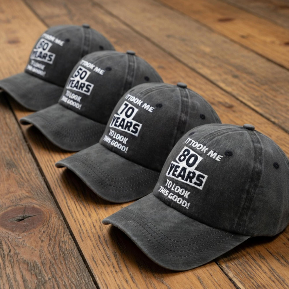 Funny Custom Birthday Hat, It Took Me 50 60 70 80 Years To Look This Good, Personalized Birthday Gift for Men Women, Embroidered Dad Cap