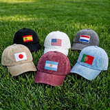 Custom Country Flag Embroidered Hat, Personalized National Flag Baseball Cap, Sports Fan Gift