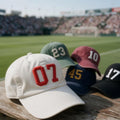 Custom 3D Puff Number Sports Embroidered Hat - Athletic Jersey Dad Cap