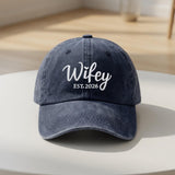 Matching Husband and Wife Embroidered Hats, Wedding Couple Baseball Caps, Anniversary Gift
