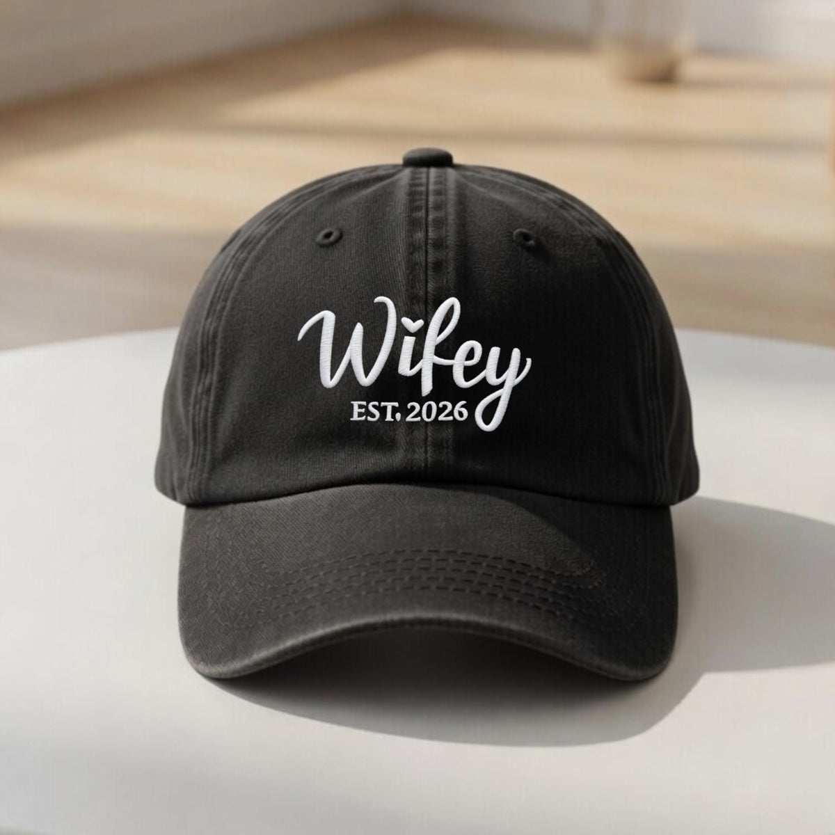 Matching Husband and Wife Embroidered Hats, Wedding Couple Baseball Caps, Anniversary Gift