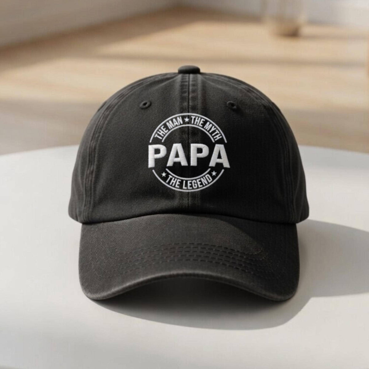 Personalized Papa Embroidered Dad Hat, Custom Grandfather Baseball Cap, Father's Day Gift
