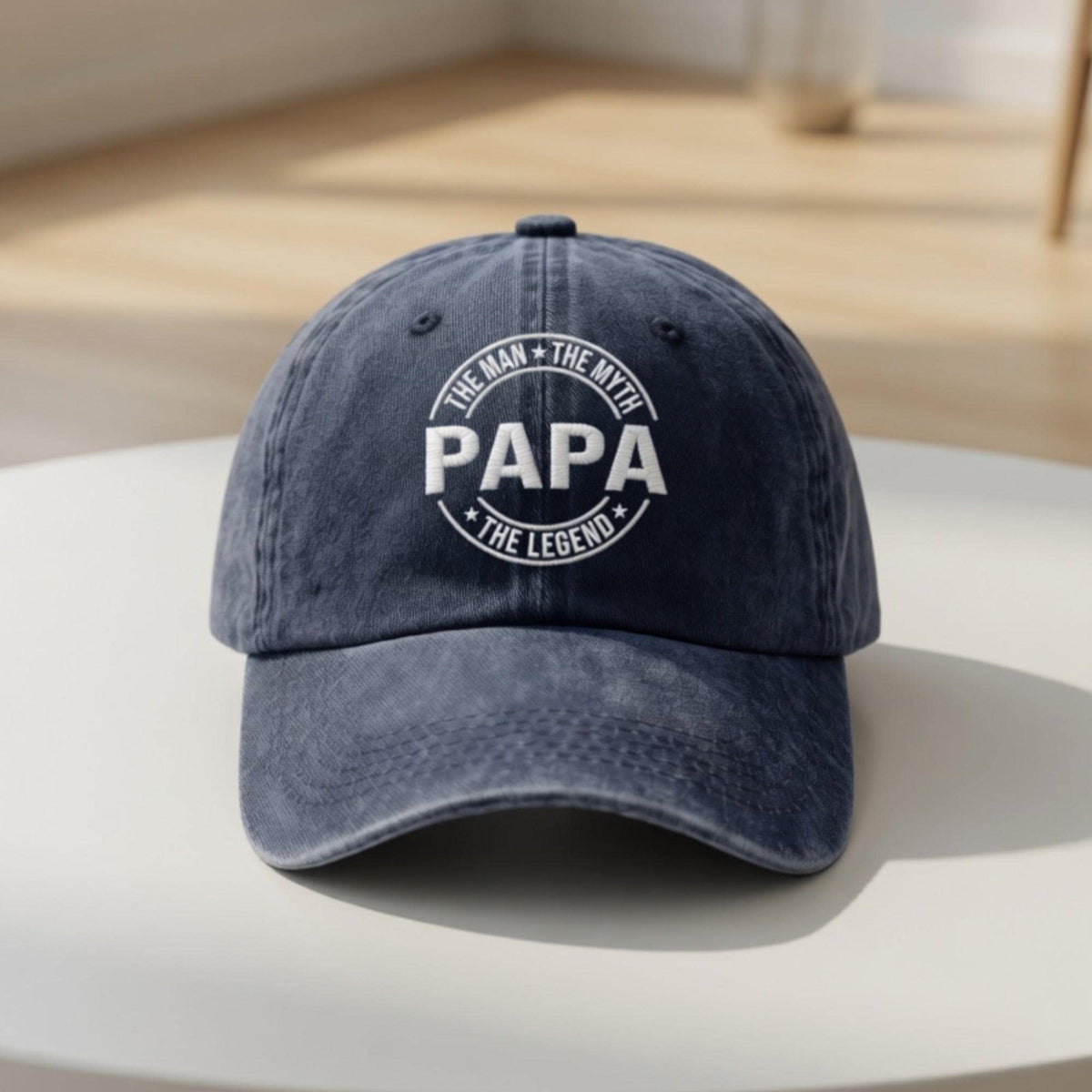Personalized Papa Embroidered Dad Hat, Custom Grandfather Baseball Cap, Father's Day Gift
