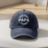 Personalized Papa Embroidered Dad Hat, Custom Grandfather Baseball Cap, Father's Day Gift