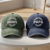 Personalized Papa Embroidered Dad Hat, Custom Grandfather Baseball Cap, Father's Day Gift