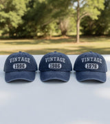 Vintage Year Hat, Embroidered Birth Year Cap, Retro Birthday Gift Headwear, Personalized Milestone Accessory, Unique Classic Style Present