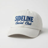 Sideline Social Club Embroidered Hat, Aesthetic Minimalist Embroidery Hat, Sports Fan Gift Cap, Game Day Accessory, Lifestyle Cap, Gift