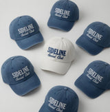 Sideline Social Club Embroidered Hat, Aesthetic Minimalist Embroidery Hat, Sports Fan Gift Cap, Game Day Accessory, Lifestyle Cap, Gift