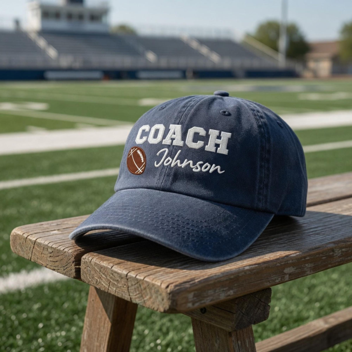Custom Coach Name Sports Embroidered Hat - Personalized Team Gift Cap