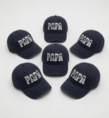 Papa Soccer Embroidered Dad Hat - Minimalist Football Fan Cap