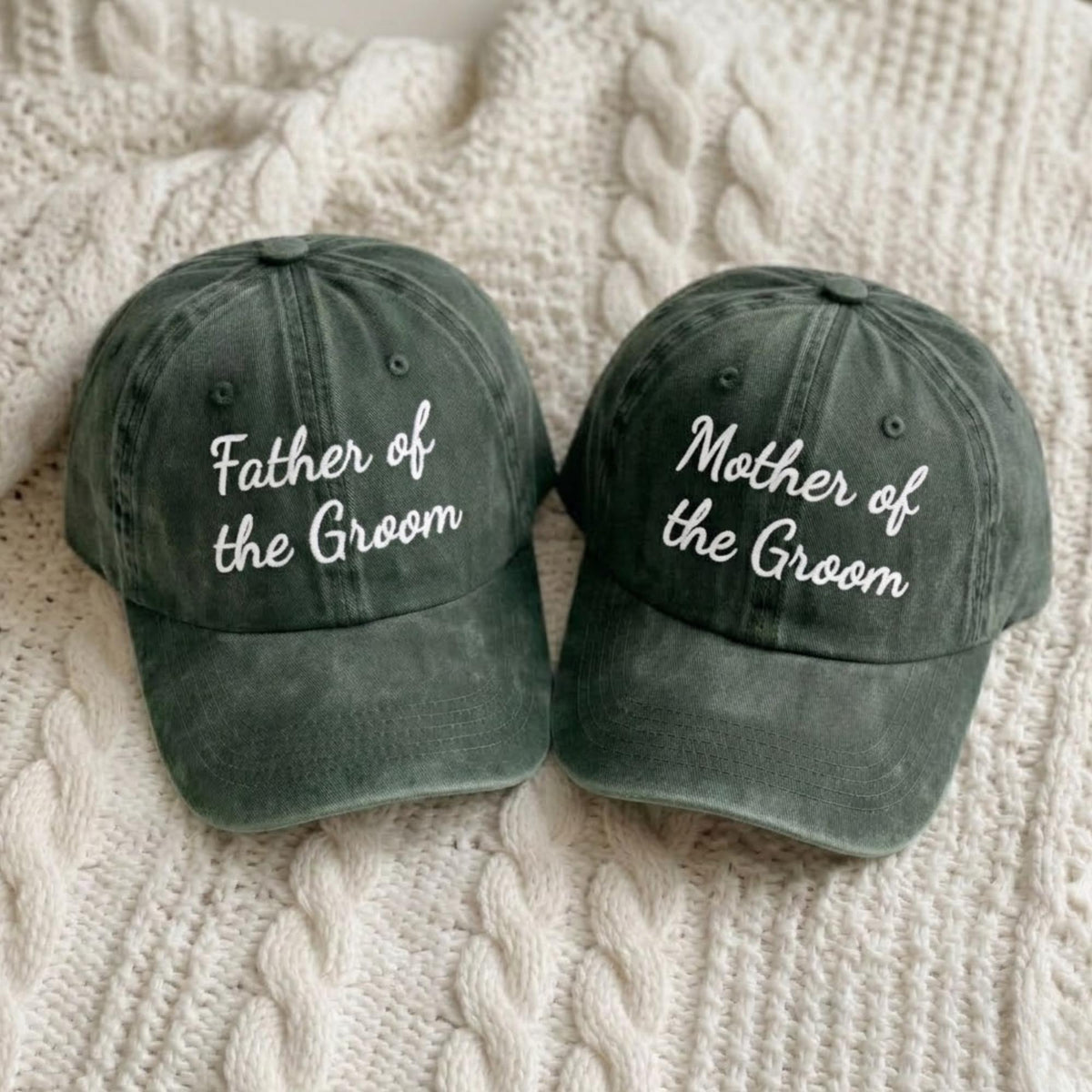 Custom Father of the Bride Embroidered Hat – Personalized Wedding Dad Cap Gift