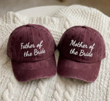 Custom Father of the Bride Embroidered Hat – Personalized Wedding Dad Cap Gift