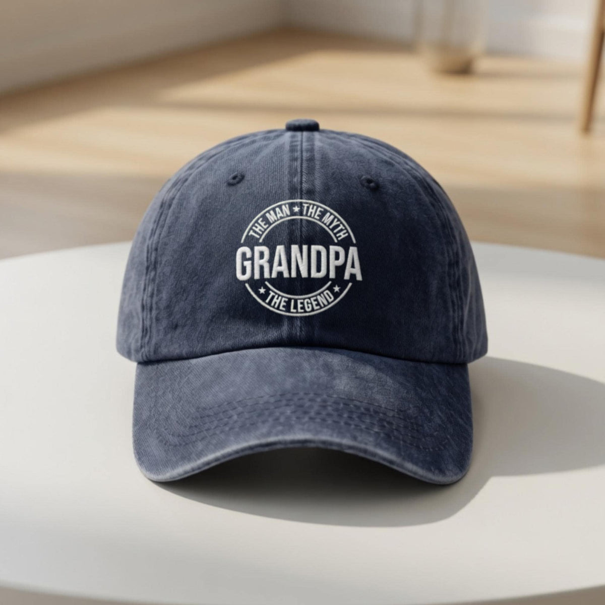 Personalized Papa Embroidered Dad Hat, Custom Grandfather Baseball Cap, Father's Day Gift