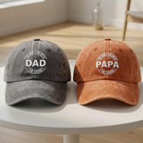 Personalized Papa Embroidered Dad Hat, Custom Grandfather Baseball Cap, Father's Day Gift
