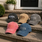 Custom Est 2026 Dad Hat, Personalized Grandpa Daddy Cap, First Father's Day Gift, Embroidered Papa Dada Pops Hat, Vintage Washed Cotton Cap