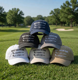 Custom Best Dad By Par Hat, Personalized Golf Dad Cap with Kids Names, Father's Day Golf Gift, Embroidered Grandpa Hat, Vintage Golf Gift