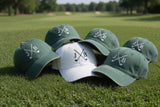Custom Golf Initial Embroidered Hat - Personalized Monogram Dad Cap