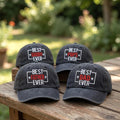 Best Dad Ever Hat, Custom Embroidered Father's Day Cap, Personalized Daddy Father Pops Baseball Hat, Vintage Washed Cotton Gift for Him