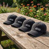 Custom Minimalist Dad Hat, Personalized Name Tag Daddy Cap, Embroidered Papa Pops Baseball Hat, Father's Day Gift, Vintage Cotton Cap