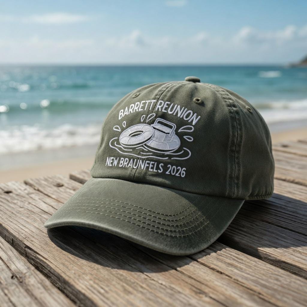 Custom Family Reunion Hats 2026, Personalized Beach Trip Baseball Caps, Matching Group Vacation Gifts,Embroidered Summer Party Hat, Boat Cap