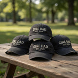 Custom Dad Est 2026 Hat, Personalized Fathers Day Gift, Girl Dad Boy Dad Cap, New Dad Established Gift, Embroidered Distressed Cotton Hat