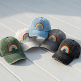 Rainbow Pride Embroidered Hat, Colorful LGBTQ+ Baseball Cap, Equality and Inclusion Gift