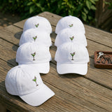 Custom Martini Glass Hat, Embroidered Cocktail Lover Gift, Funny White Baseball Cap, Personalized Bartender Cap, Cute Aesthetic Drink Hat