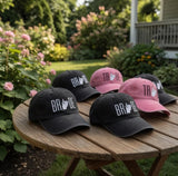 Custom Bride Tribe Middle Finger Hat, Funny Bachelorette Party Dad Cap, Sassy Bridal Party Gift, Edgy Embroidered Wedding Baseball Hat