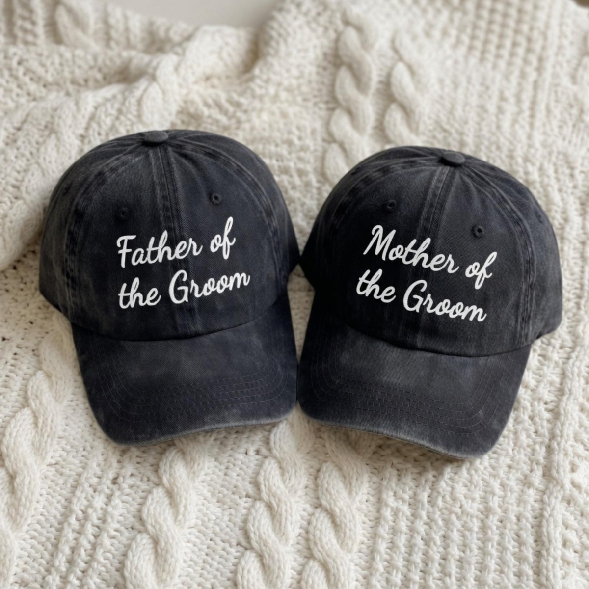 Custom Father of the Bride Embroidered Hat – Personalized Wedding Dad Cap Gift