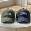 Matching Father Son Embroidered Hats, Personalized Family Baseball Caps, Father's Day Gift