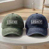 Matching Father Son Embroidered Hats, Personalized Family Baseball Caps, Father's Day Gift