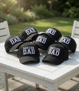 Custom Soccer Dad Embroidered Hat - Personalized Football Parent Cap
