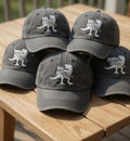 Custom Papasaurus Dadsaurus Embroidered Hat - Personalized Dinosaur Kids Names Father's Day Dad Cap