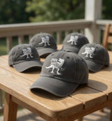 Custom Papasaurus Dadsaurus Embroidered Hat - Personalized Dinosaur Kids Names Father's Day Dad Cap