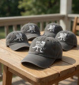Custom Papasaurus Dadsaurus Embroidered Hat, Personalized Dinosaur Family Member Cap, Stitched Father's Day Gift, Unique Birthday Gift, Cap