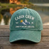 Custom Cabin Crew Embroidered Hat, Bachelorette Party Baseball Cap, Matching Bridal Group Gift